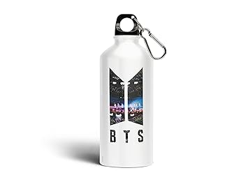 Blessing Lights BTS Printed Sports Sipper/Water Bottle Gym,School, (600ml) BTS Items,Accessories,Army Set, Gift For Girls,Boys,Kids (-48)