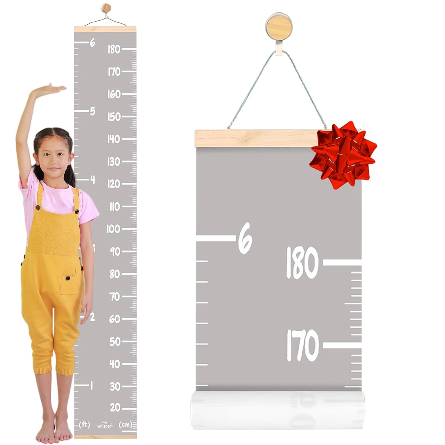 Farmhouse Style Wooden Kids Growth Height Chart Ruler For Boys Etsy