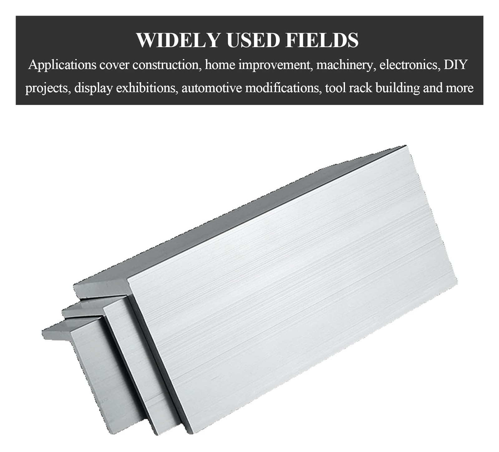 Kątownik aluminiowy 6061 w kształcie litery L, długość 500 mm do zastosowań architekturze, budownictwie i przemyśle, 90×30×10×500(90x90x15x500mm)