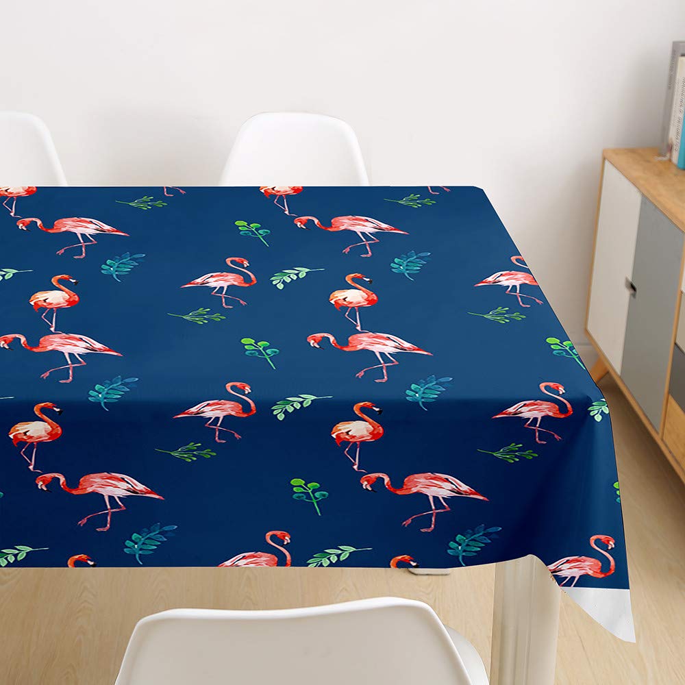 FANSU Nappe Rectangulaire, Nappe De Table Imperméable Plantes Tropicales Anti Tache Résistant Et Facile D?Entretien Nappe Pour Fête Restaurant Cuisine Jardin Décoration (Plante,140x260cm
