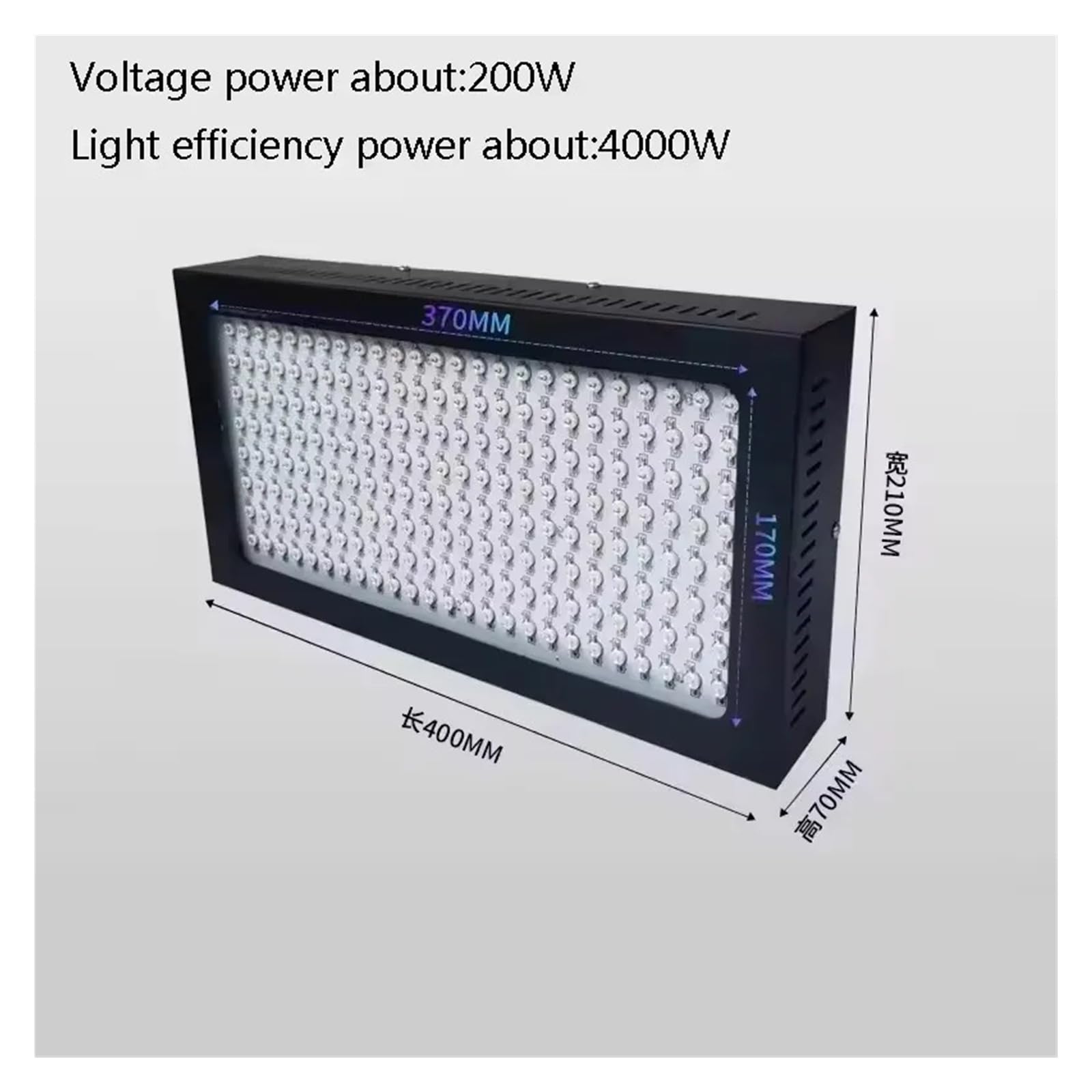 Lámpara de curado UV LED de alta potencia de 395 nm, 405 nm y 365 nm for impresión de tinta de pegamento UV, luz de curado de resina sin sombras con aceite verde Con alta eficiencia de curado(4000W_40
