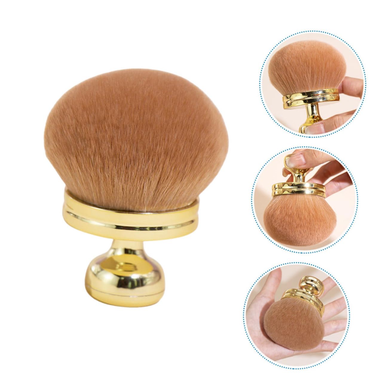 Beavorty 3 Pezzi Set Di Pennelli Per Trucco Morbidi E Soffici Pennello Per Cipria Pennello Cosmetico Kit Di Trucco Professionale Pennello Per Fondotinta In Polvere Strumenti Per Il