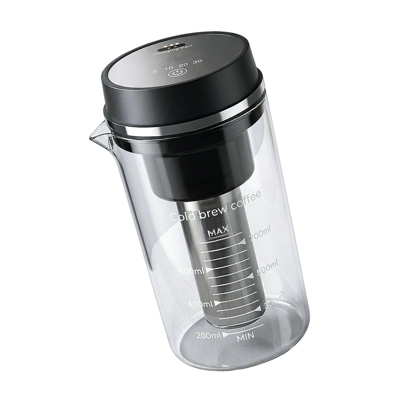 Kaeltsyn Iced Coffee Machine Portable Cold Brew Maker with Sealed Waterproof Design and Meshes Filter Waterproof Machine