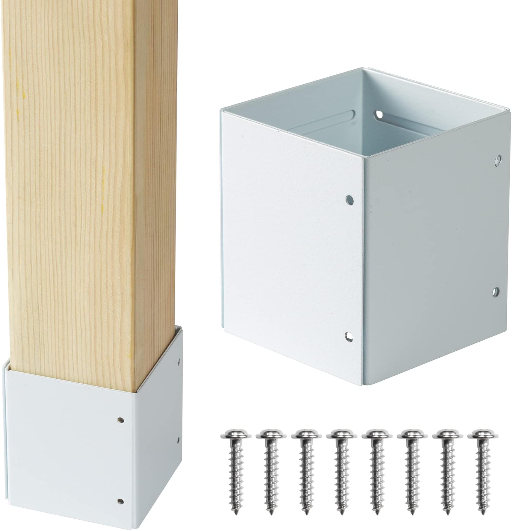 Amazon.com : 4x4 Rust-Free, Adjustable Trimmer Guard for Mailbox Post ...