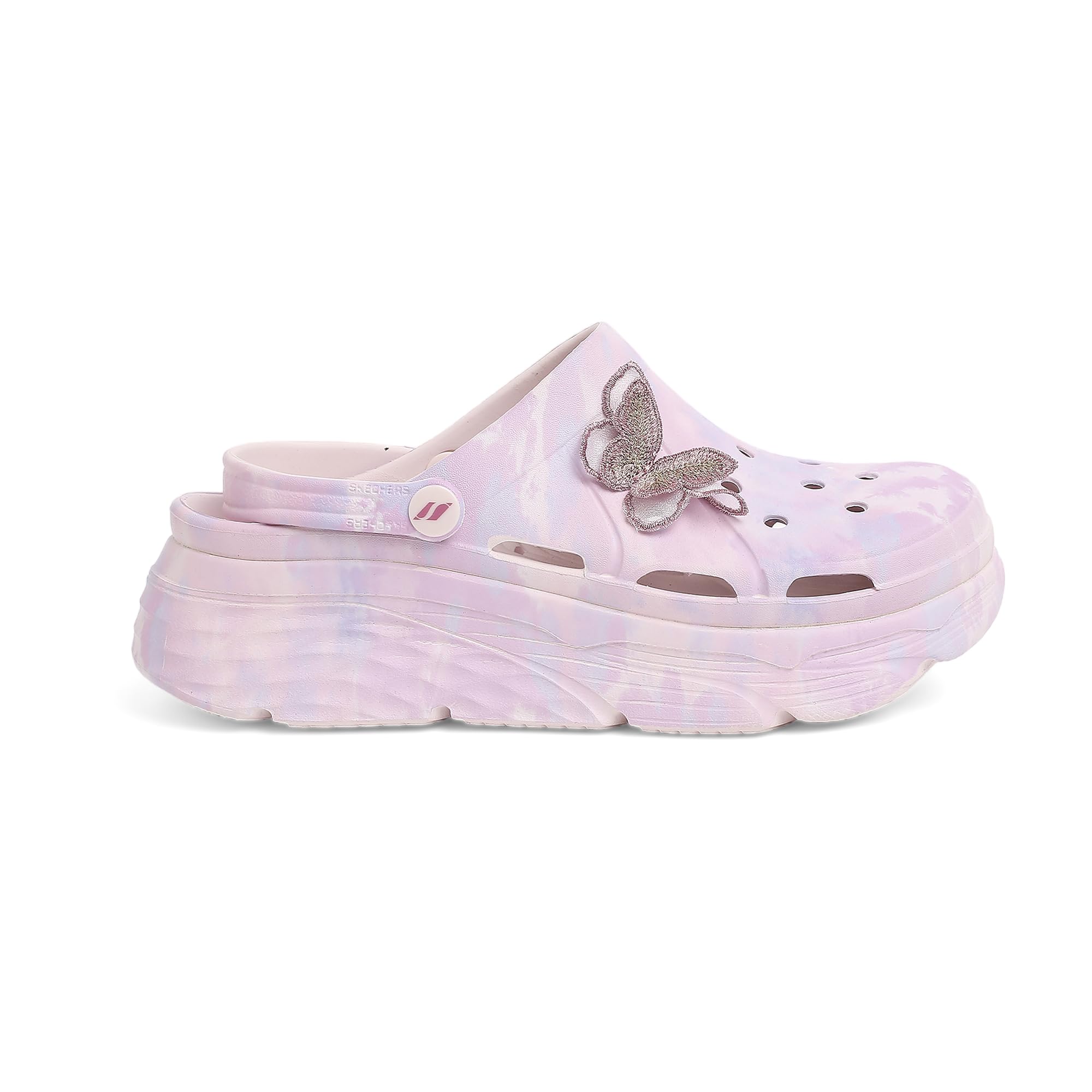 Skechers womens MAX CUSHIONING PINK/MULTI Clog - 6 UK (111351) (B0B4DRXXNL) Amazon Price History, Amazon Price Tracker