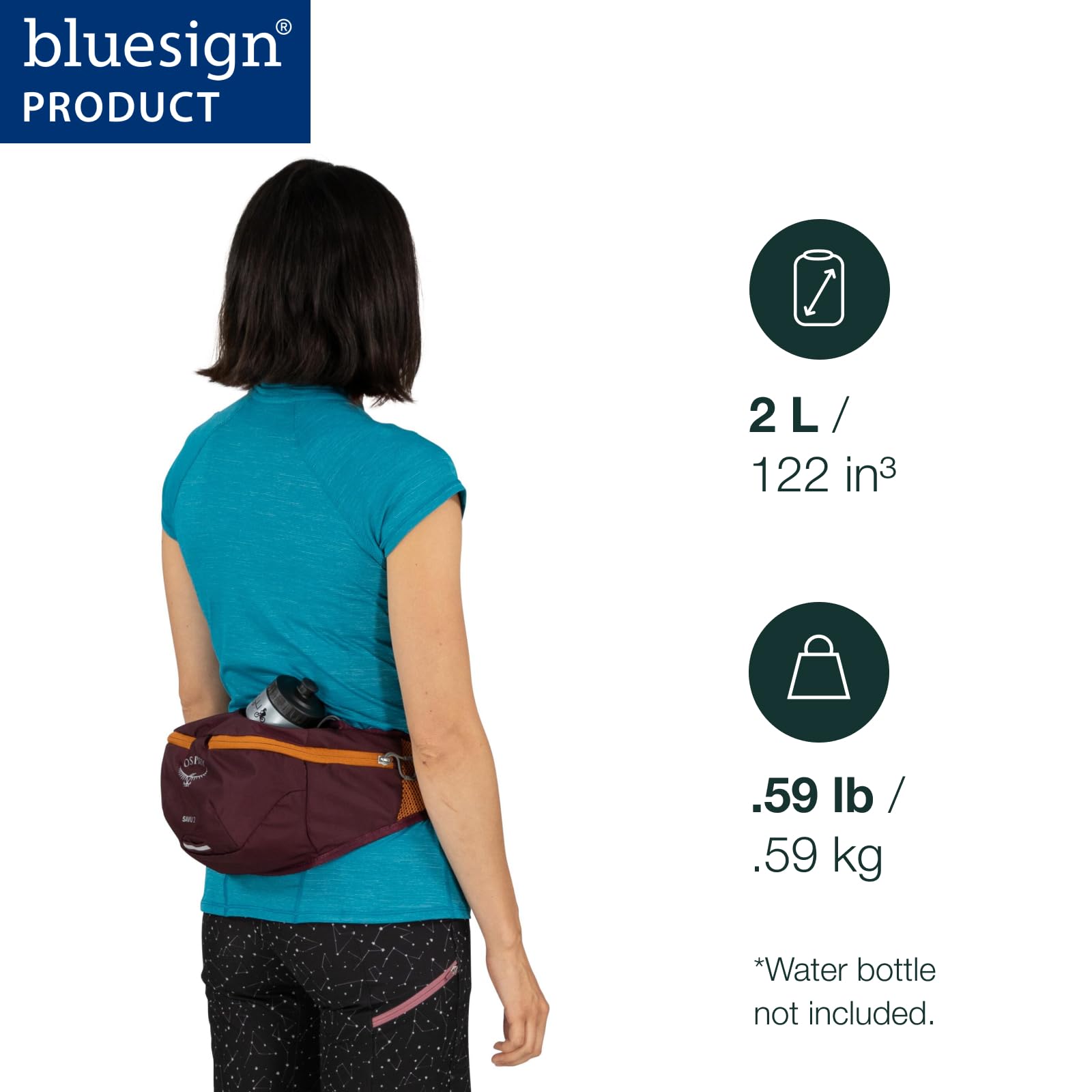 Osprey Savu 2 Unisex nawodnienie lędźwiowe opakowanie pocztowe niebieskie O/S