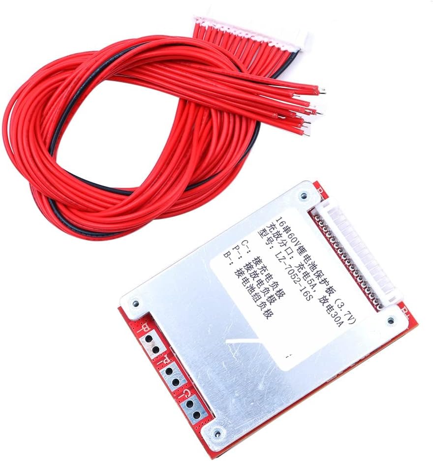 16S 60V 30A BMS Lithium Battery Charger Protection Board with Power Battery Balance/Improving PWB Protection Board
