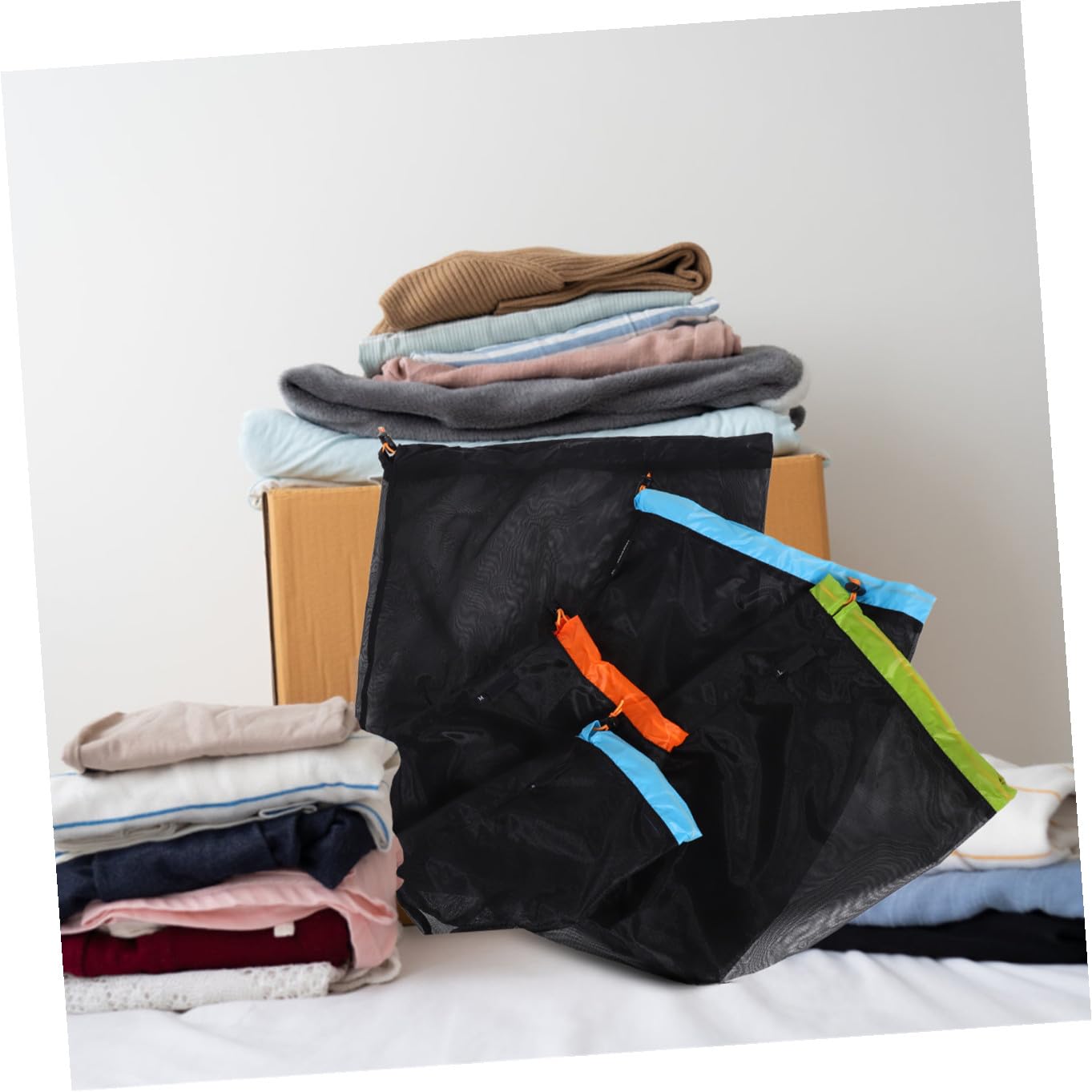 Toddmomy Sacchetto Coulisse per Campeggio Compressione per Sacco Pelo Sacchetto in Rete per Escursionismo Viaggio e Organizzazione di Vestiti e Attrezzatura
