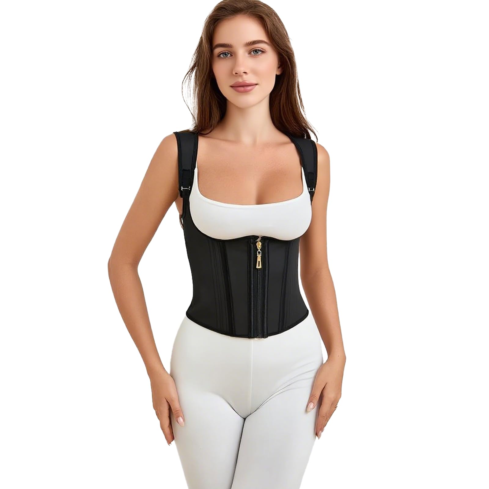 Fajas Reductoras Mujer Cinturilla Reloj de Arena - Faja Colombiana Postparto Moldeadora Abdomen con Soporte Lumbar y Ajuste Fuerte