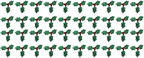 Miniatura 10 de FOMIYES Apliques de pelo 200 piezas de corona verde decoraciones de boda artificiales para Navidad, accesorios de bricolaje, disfraz de Navidad