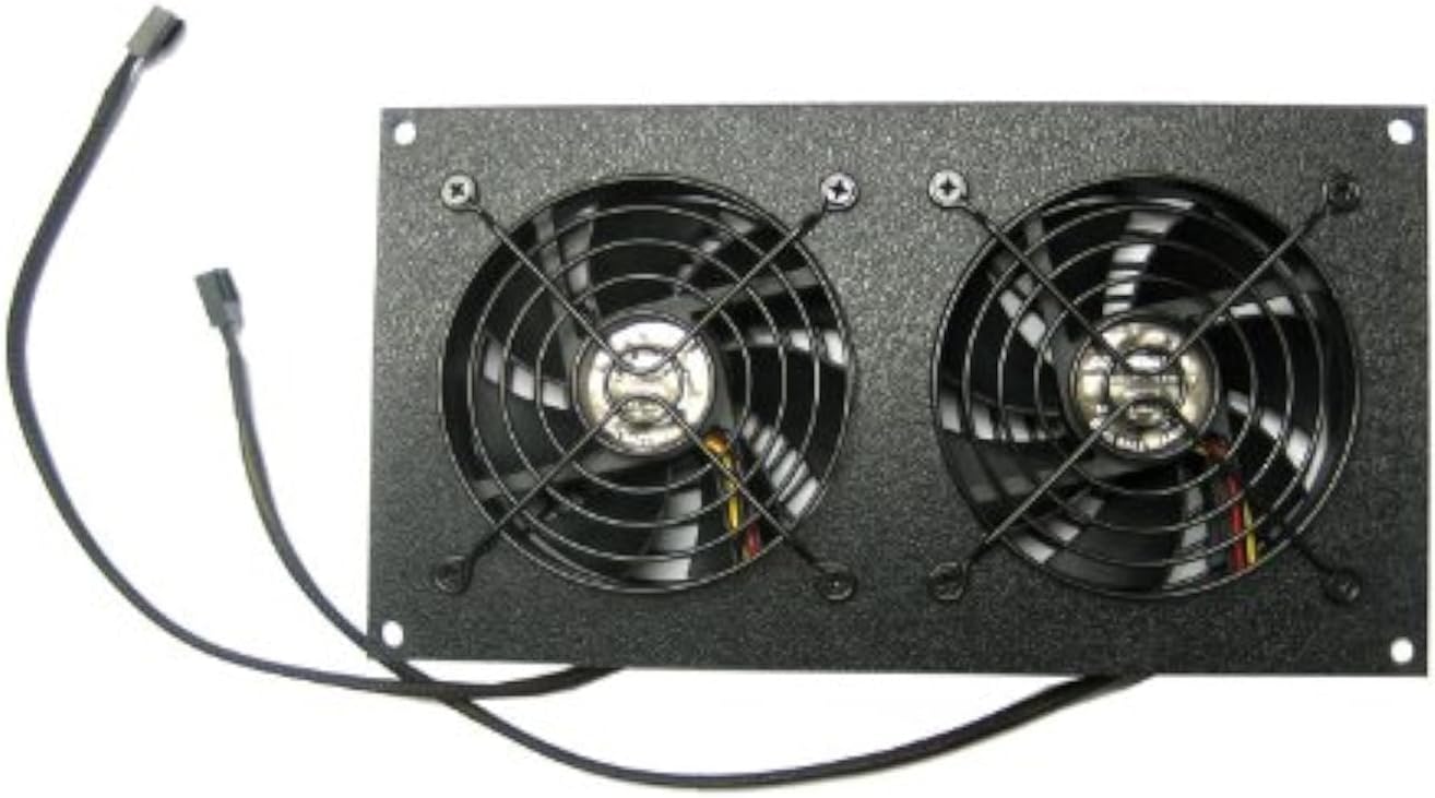Coolerguys Pre-Set Thermal Controlled Cooling Kits for Cabinets, AV, and Components (Single 120mm, Thermal Plastic)