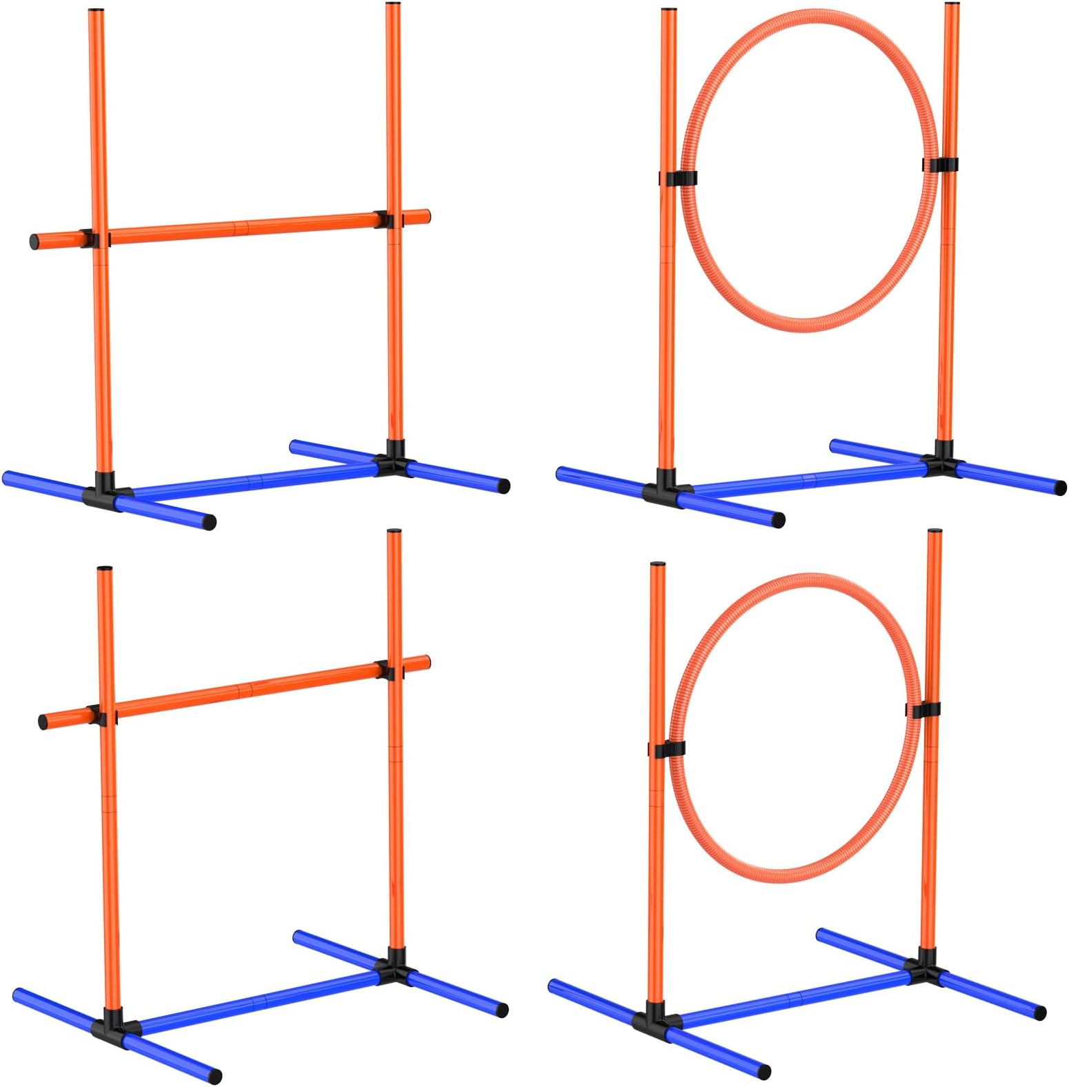 Shappy 16 Pcs Dog Agility Equipment with Adjustable Height