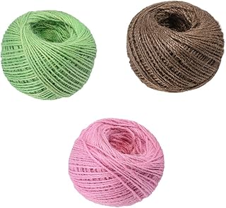 ULDIGI 3 Pcs Twine Jute Twine Colored Twine Natural Twine Cord Cotton Rope Macrame Macrame Thread Gift Lace Thread Rope Rope String Garden Twine Ribbon Manual Twine Rope