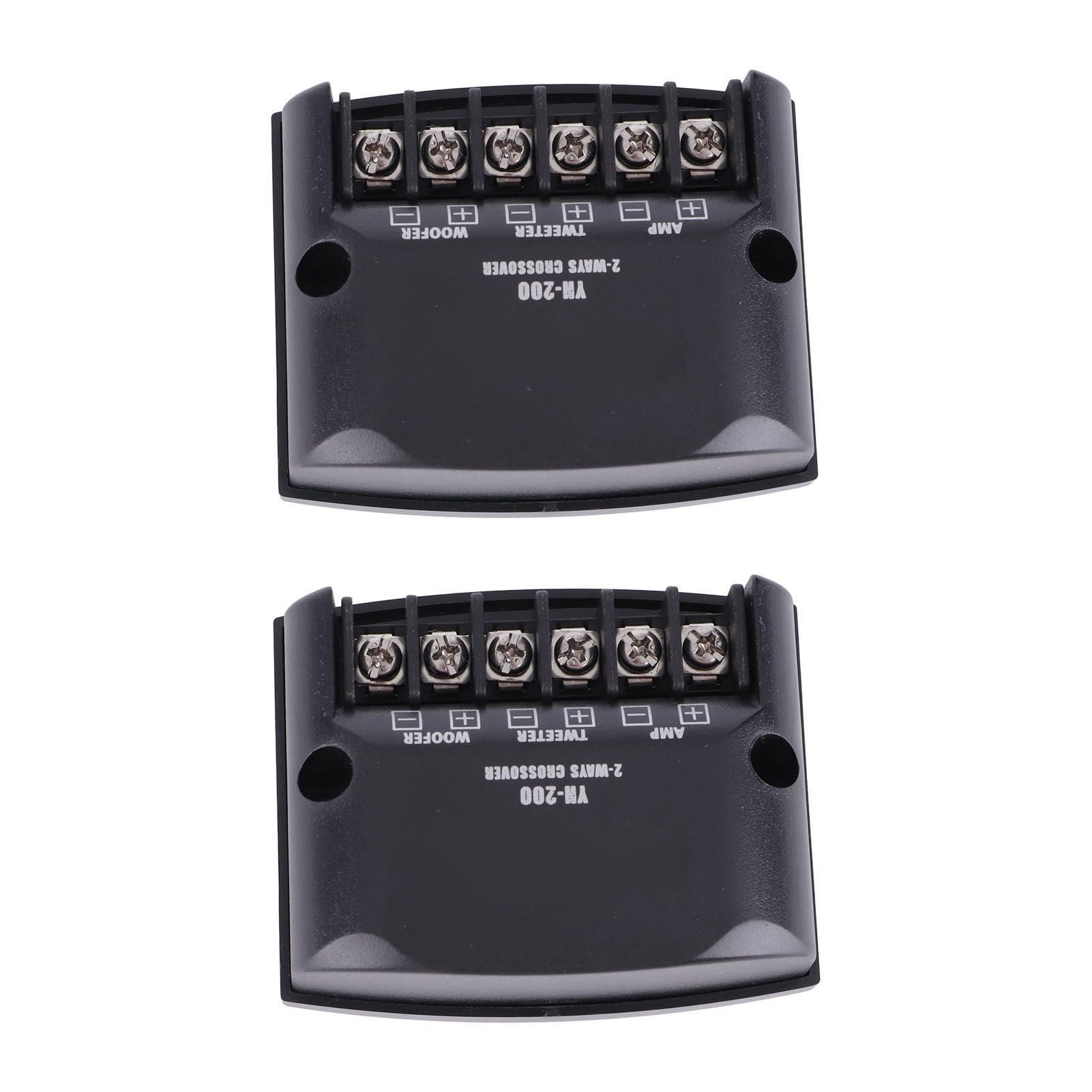 2 Filtros de Vías para Altavoces de Coche Condensadores de Alta Frecuencia Audio Negro para de Sonido Automotriz