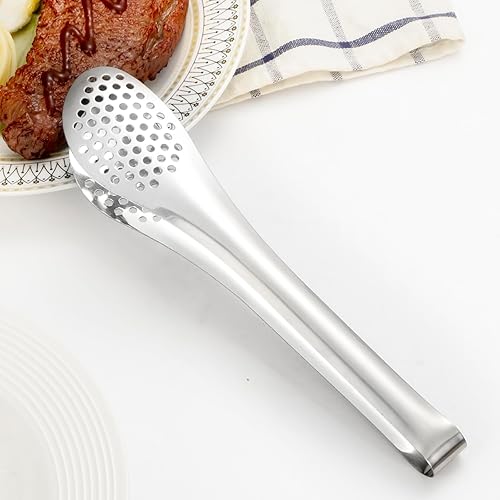 Vista 11 de Utensilios dorados para servir, juego de 8 piezas de acero inoxidable con cucharas de servir, tenedor de servir, cucharón de sopa, servidor