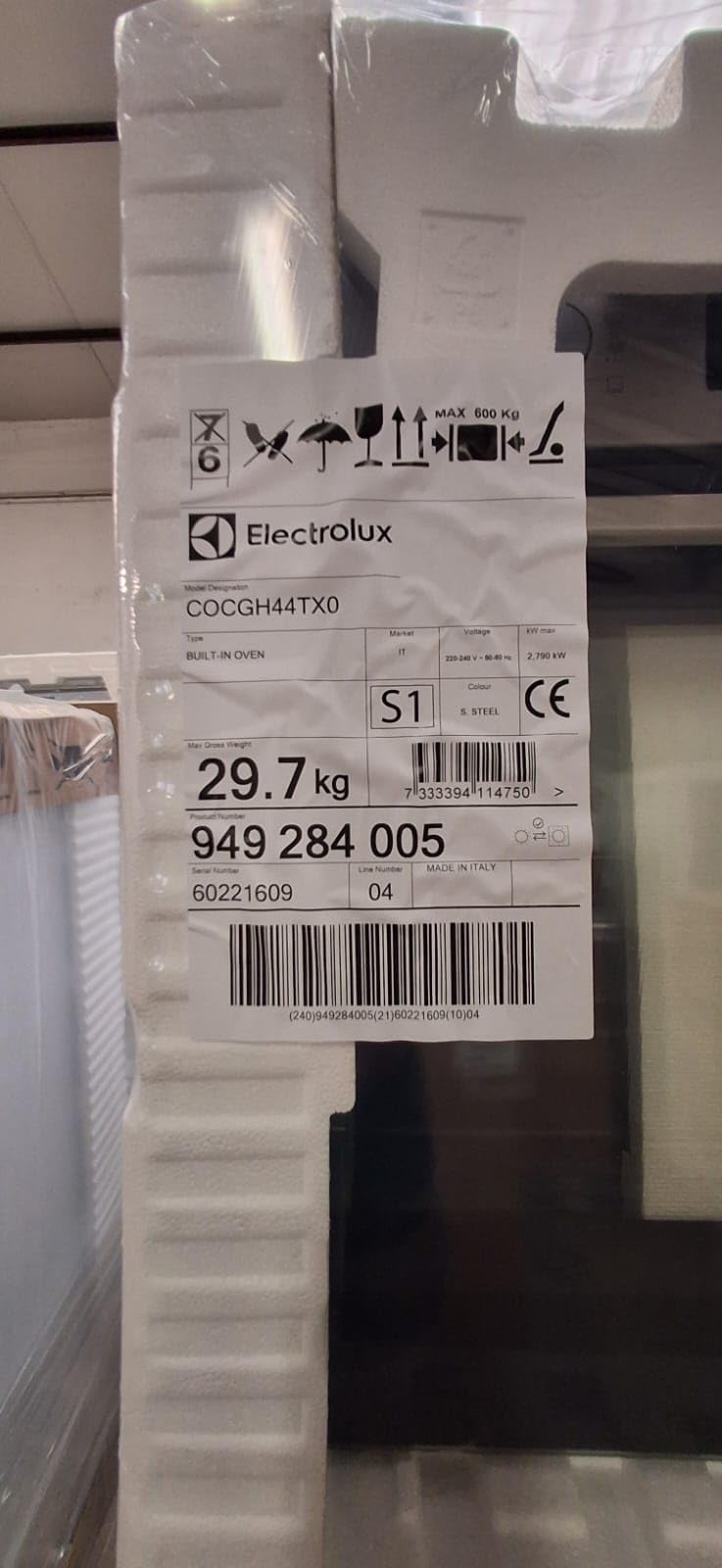 Forno a incasso Electrolux con sistema di cottura a vapore e convenzionale