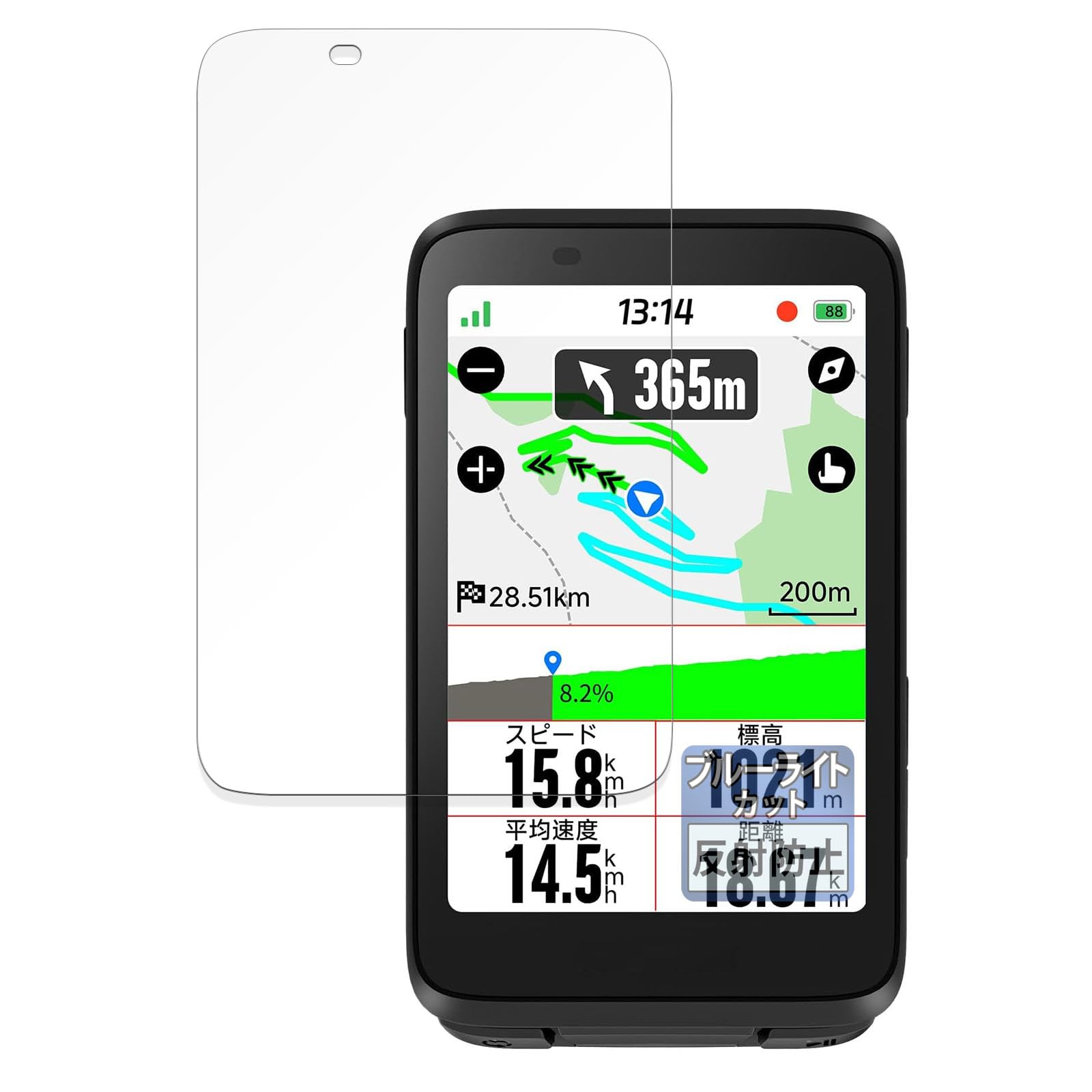 ネット動画専用ポタモニ＋保護フィルム ネット動画専用ポタモニ＋保護フィルム DAYTONA（バイク用品