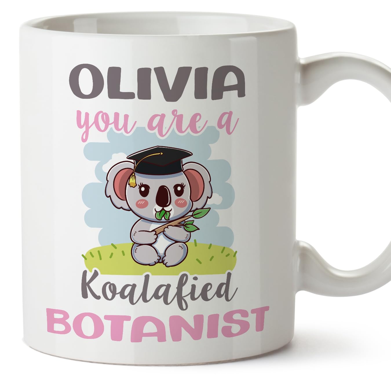 MUGFFINS Personalised Mug for Botanist Woman - in English - Custom Koalafied - Funny Custom Gift for Colleagues - Ceramic 11oz Mug — image 1