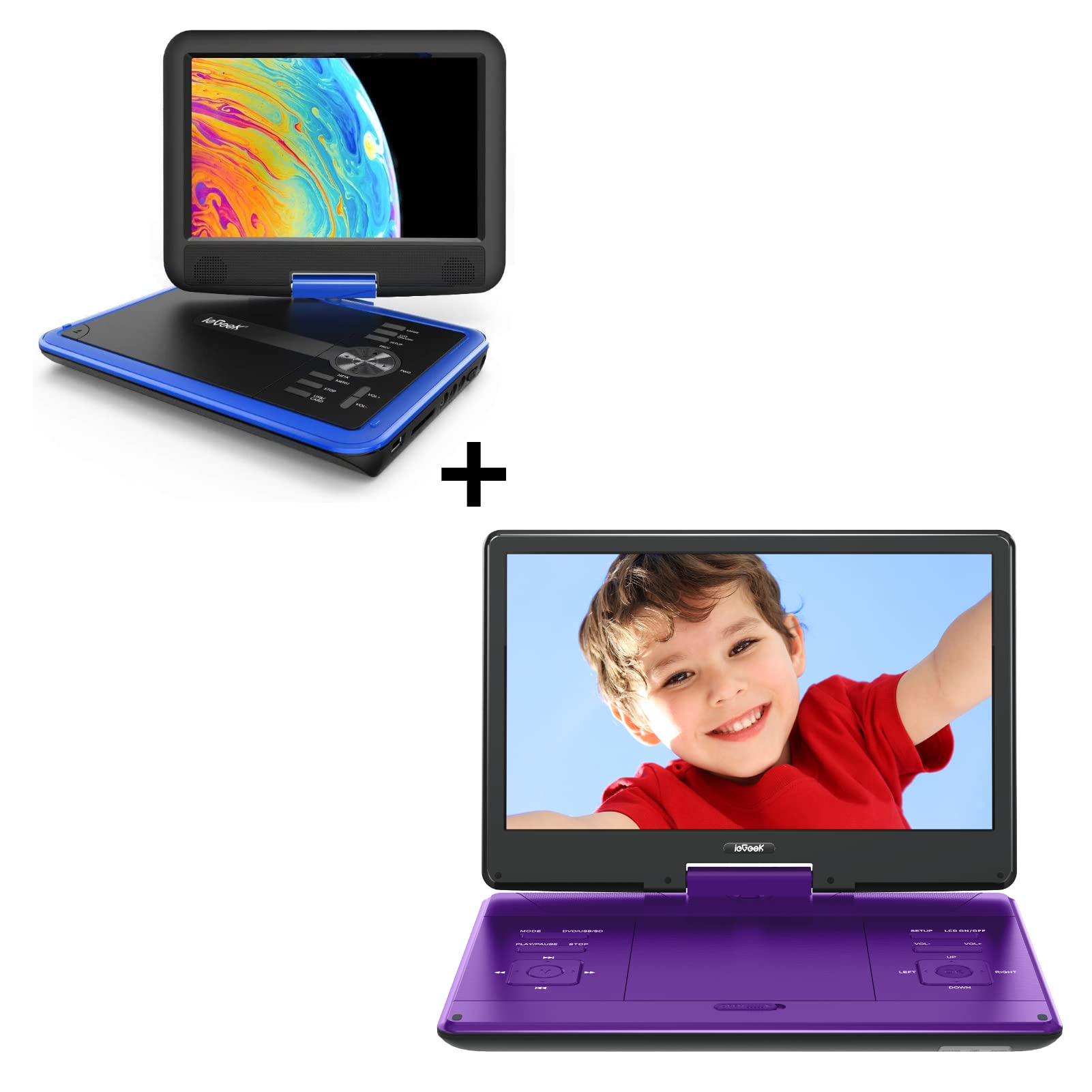 15.9'' ieGeek Portable DVD Player and 11.5'' Portable DVD Player