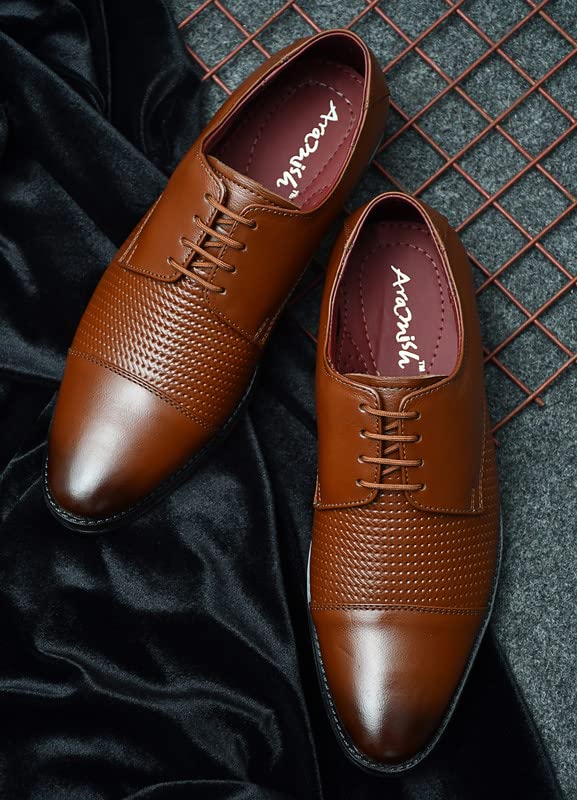 Image of ARAMISH Men's Leather Formal Derby Shoe (UK 5 to UK 10)