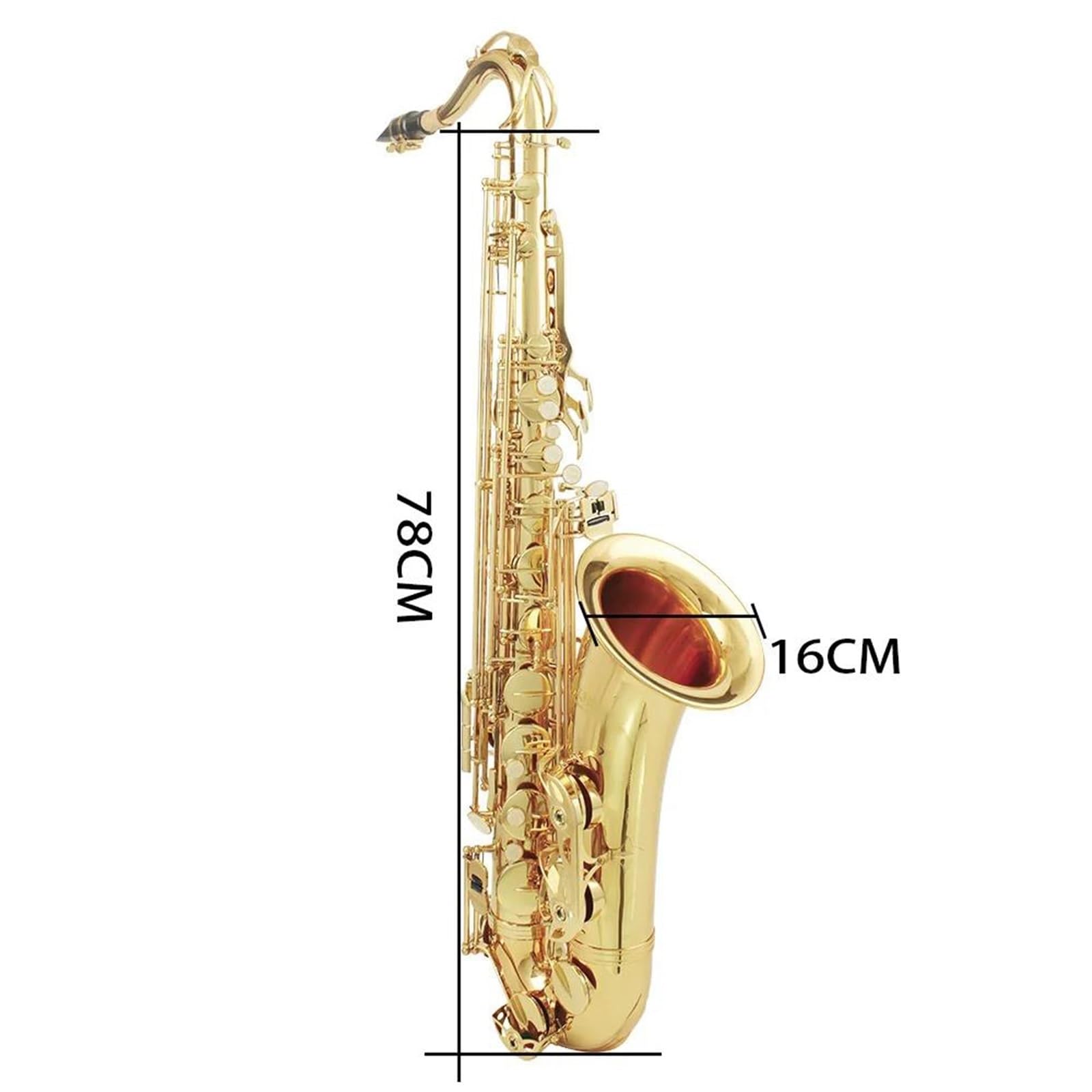 Profesjonalny Saksofon Saksofon Tenorowy Saksofon Dęty Blaszany Instrument Muzyczny Profesjonalny Mosiężny Instrument Dęty Drewniany Z Częściami