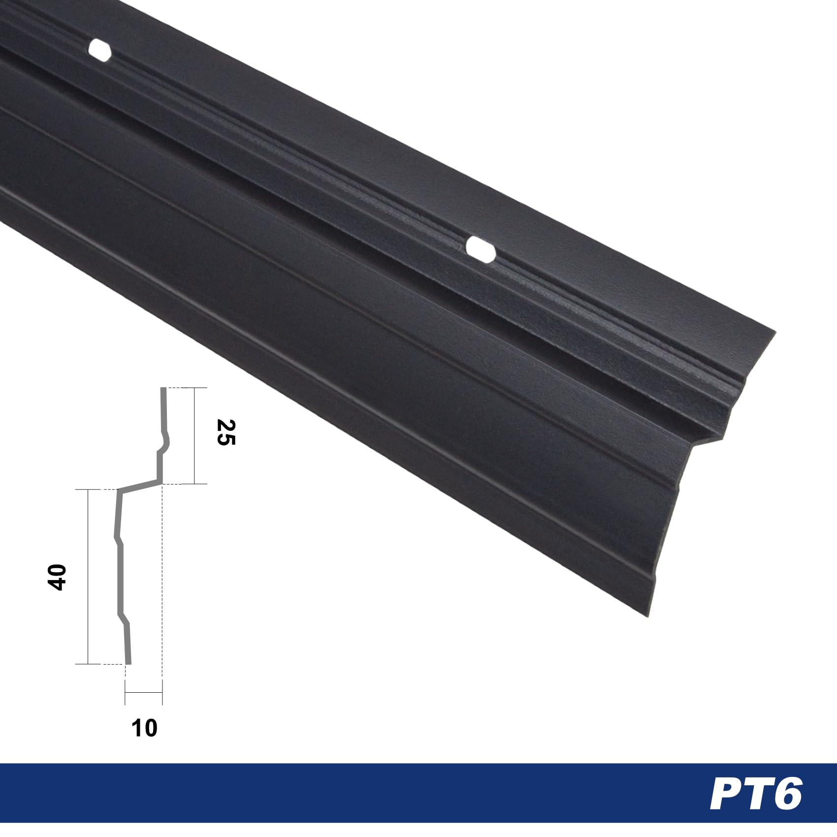 2 Mètres Sol Clouté Barre De Maintien PVC Profil De Couverture Film à