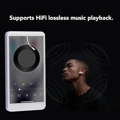 Miniatura 4 de Reproductor MP3 de 256 GB con Bluetooth y WiFi, pantalla HD táctil completa 5.0, reproductor de MP3 MP4 con altavoz, reproductor de música de sonido