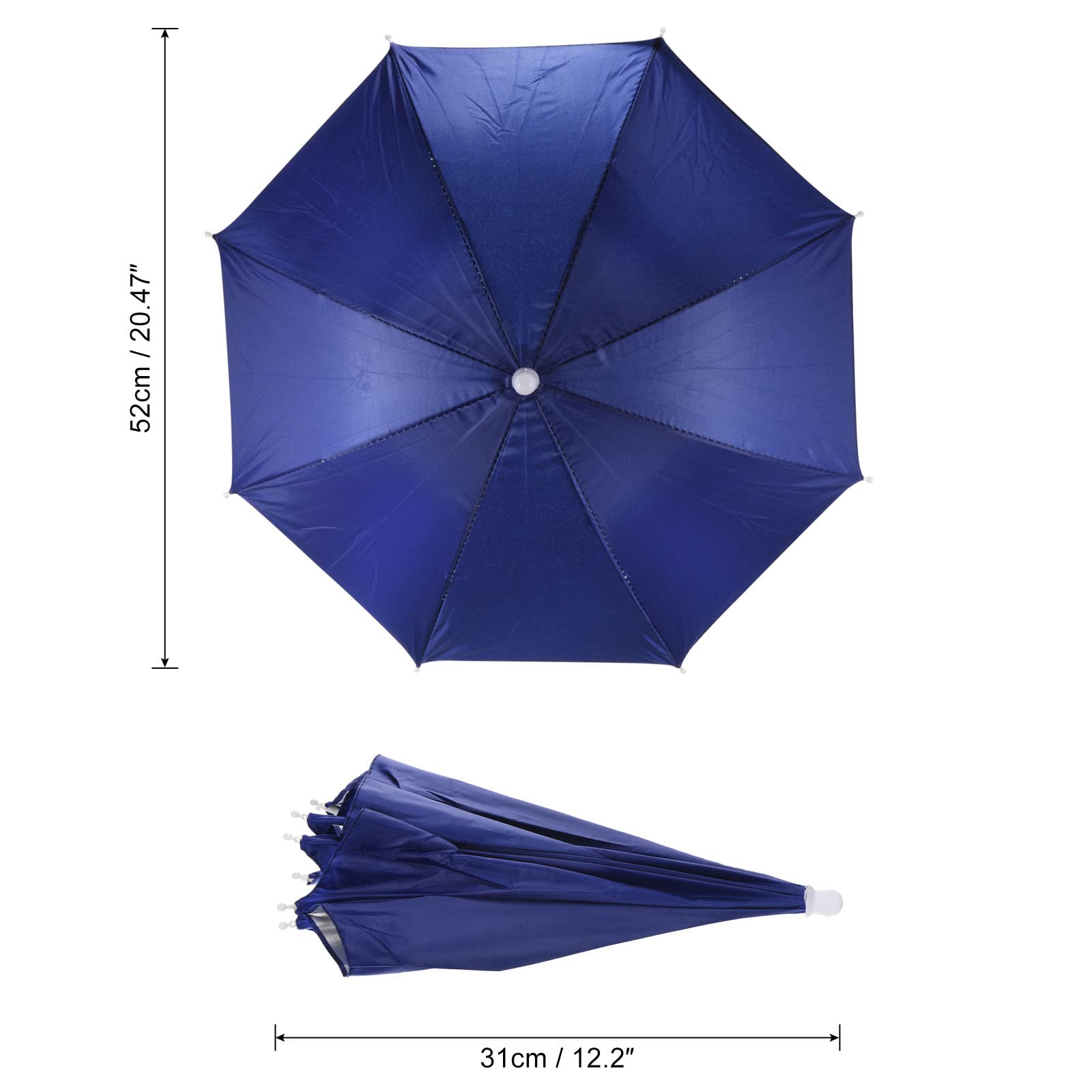 Elastic Headband PATIKIL Umbrella Hat - 27\" Hands-Free Sun & Rain Protection For Outdoor Activities Outdoor Rain Sun Hat