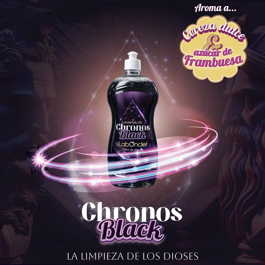 Lavavajillas Chronos Black 750 ml