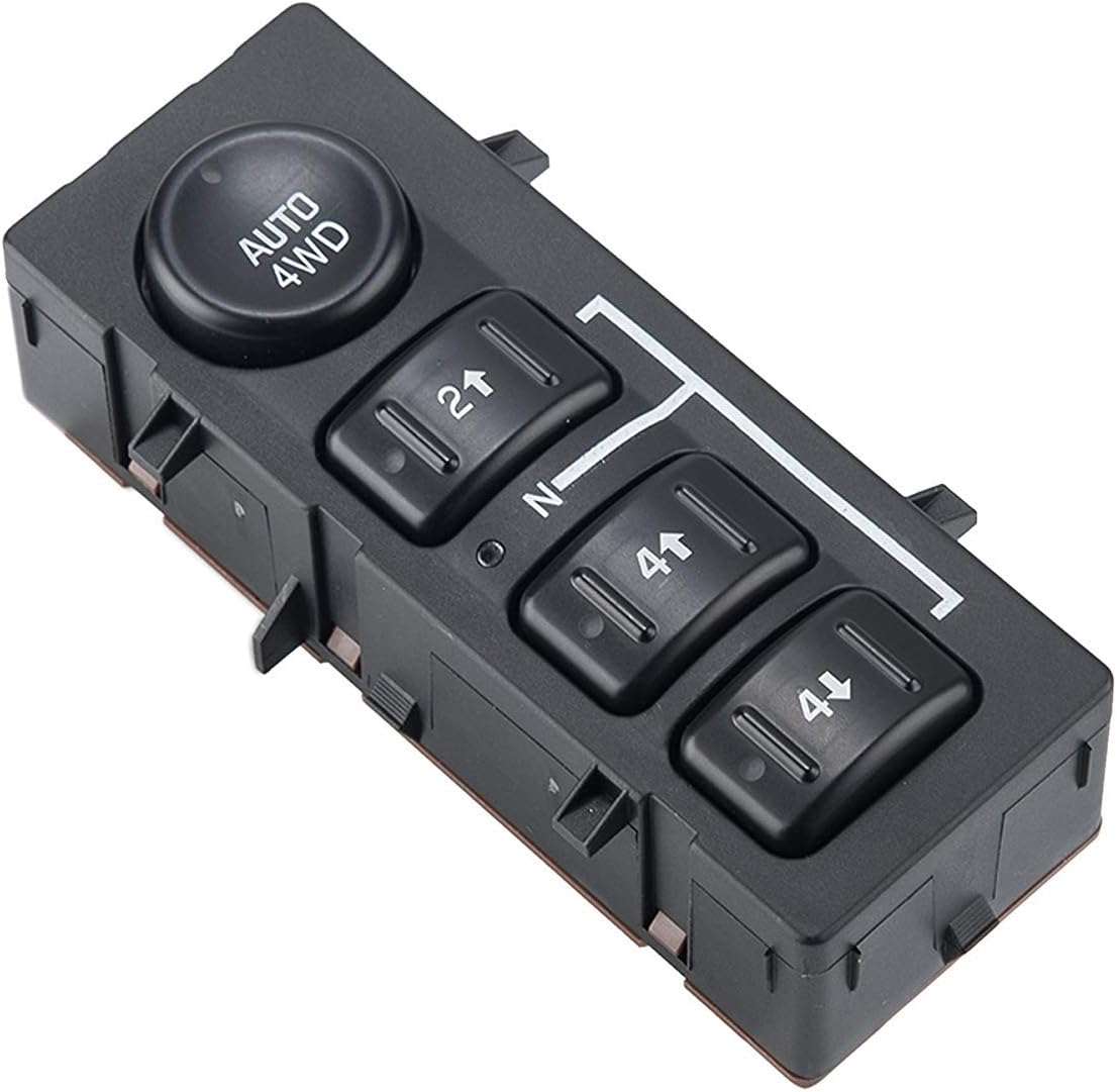 4x4 4wd Switch Replaces 15136039 15164520 19259313 901-072 4 Wheel Drive Switch Transfer Case for Chevy Silverado Suburban Tahoe G*MC Sierra 2003, 2004, 2005, 2006, 2007