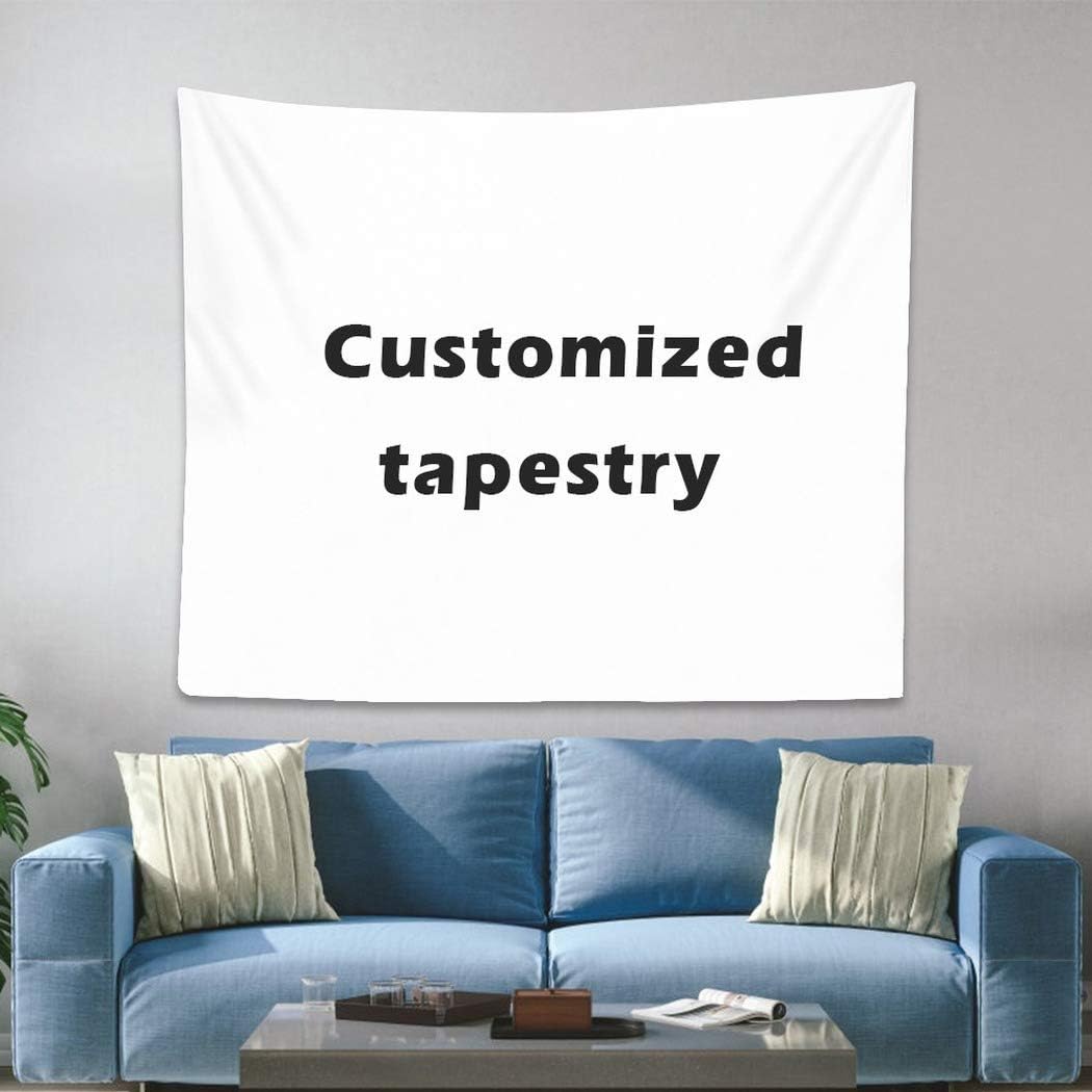 yyfq Custom Tapestry Customized Wall Hanging Decor Personalized upload images Tenture Murale Tissus Tapisserie Mural Carpet Duvar (60inchx51inch/150x130cm) 60 in x 51 in/150 130 cm for Dormitory