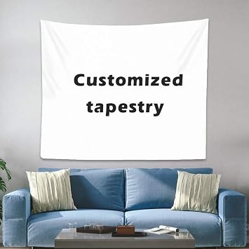 yyfq Custom Tapestry Customized Wall Hanging Decor Personalized upload images Tenture Murale Tissus Tapisserie Mural Carpet Duvar 60inchx51inch/150x130cm 60 in x 51 in/150 130 cm