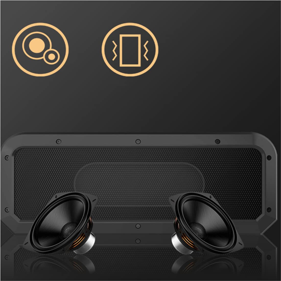 Altoparlanti Wireless Portatili, Altoparlante Bluetooth Ad Alta Potenza da 40W, Volume più Forte, Suono Stereo Cristallino, Basso Ricco, per All'aperto, Campeggio,Blu