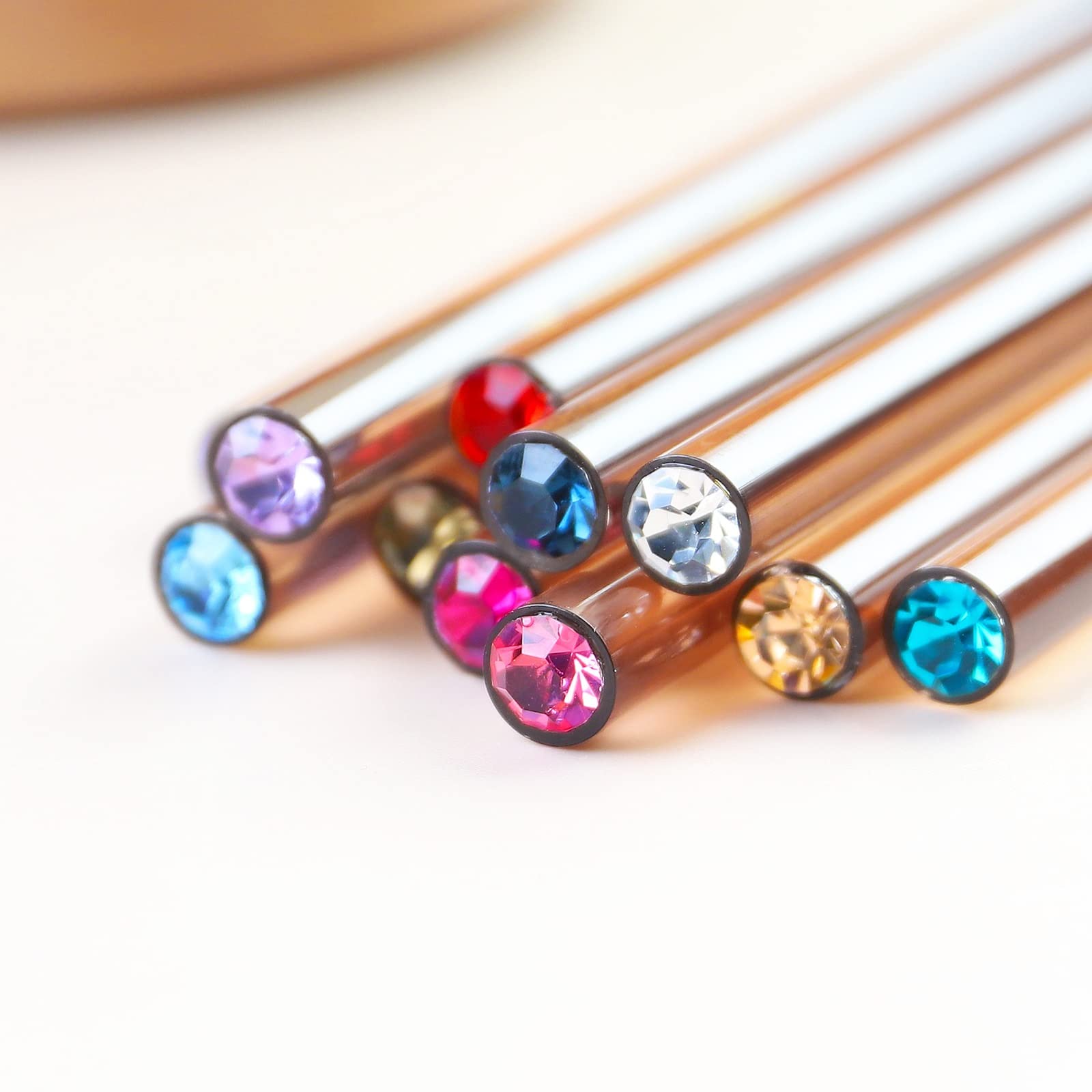 Pennelli per Pittura ad Olio, Set di pennelli per Design in Acrilico con Asta fulva per Nail Art, Set di pennelli per Intaglio in Cristallo, Penna per fototerapia, Gel, Strumento per Manicure