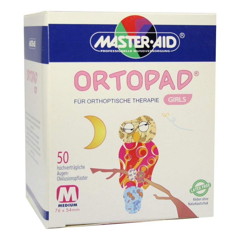 ORTOPAD for girls medium Augenokklusionspflaster 50 St