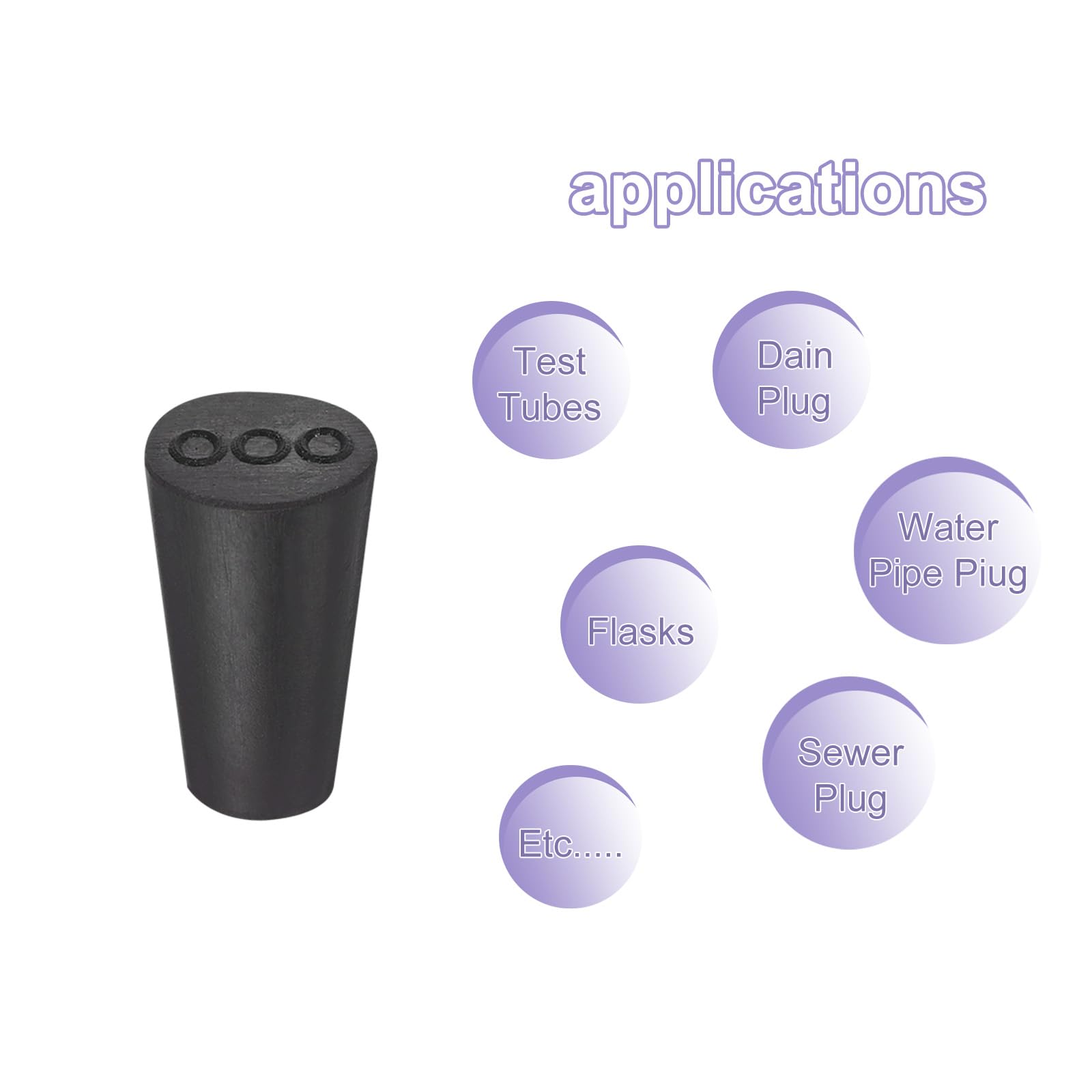 Sourcing Map Lot De 180 Bouchons De Trou De Vis, 5 Mm De Diamètre, En Polypropylène à Clipser