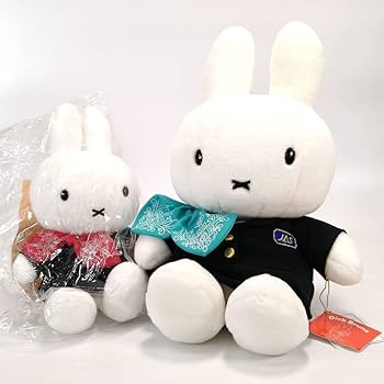 美品 JAL ミッフィー ぬいぐるみ キャビンアテンダント制服 大小２個セット Amazon.co.jp: JAL ミッフィー ぬいぐるみ キャビンアテンダント