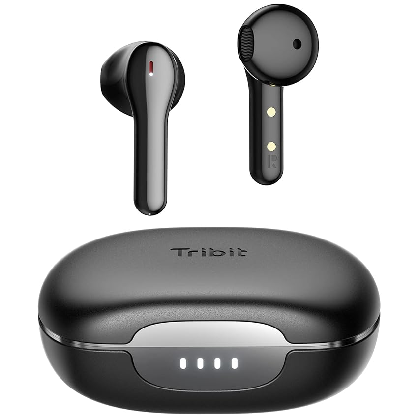 Immagine del prodotto Tribit Cuffie Bluetooth, Auricolari wireless Bluetooth, Cancellazione del rumore Chiamate cristalline Auricolari comodi Bassi profondi, nero