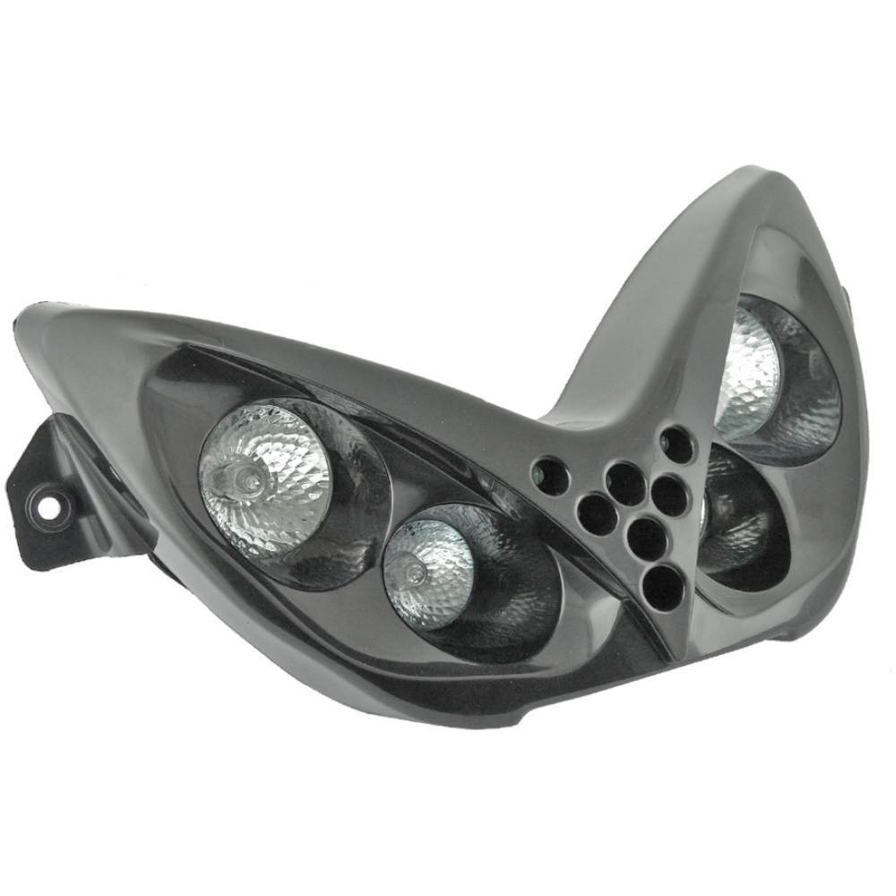 MASCHERA FARO 4 ALOGENE NITRO AEROX NERA