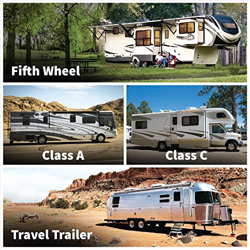 Image of SnapPad Xtra (4-Pack) | Four-Point RV Leveling System Featuring 9 inch Round Jack Feet | Adds 61% Additional Surface Area for Stability, 5 lbs Per Pad & 11 inch Total Width | Must-Have RV Accessories