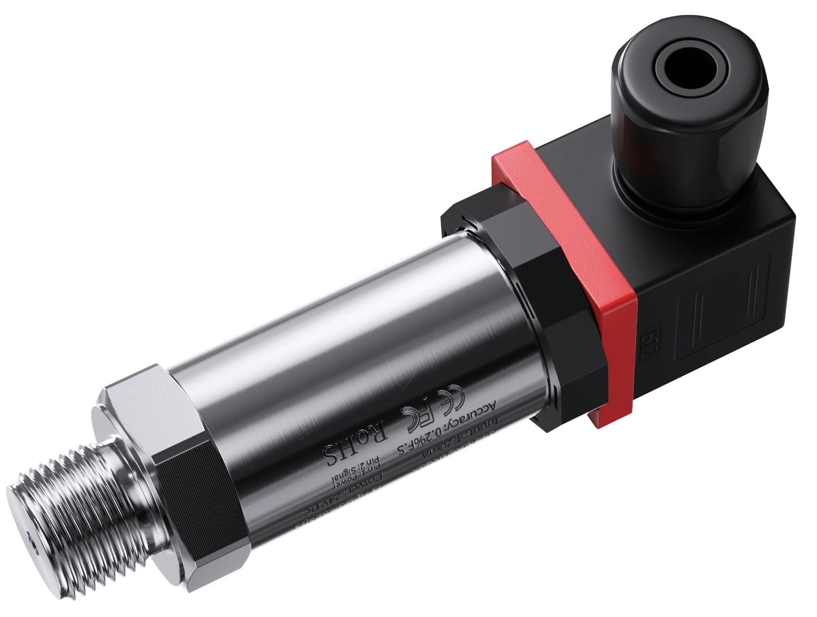 Transmisor de presión 4 20ma 0-10V Sensor de presión G1/4" 12-36V 0-1bar 10bar 60bar a 4-20mA 0-10V Transmisor de presión RS485(0-10v output,0-0.1Mpa)