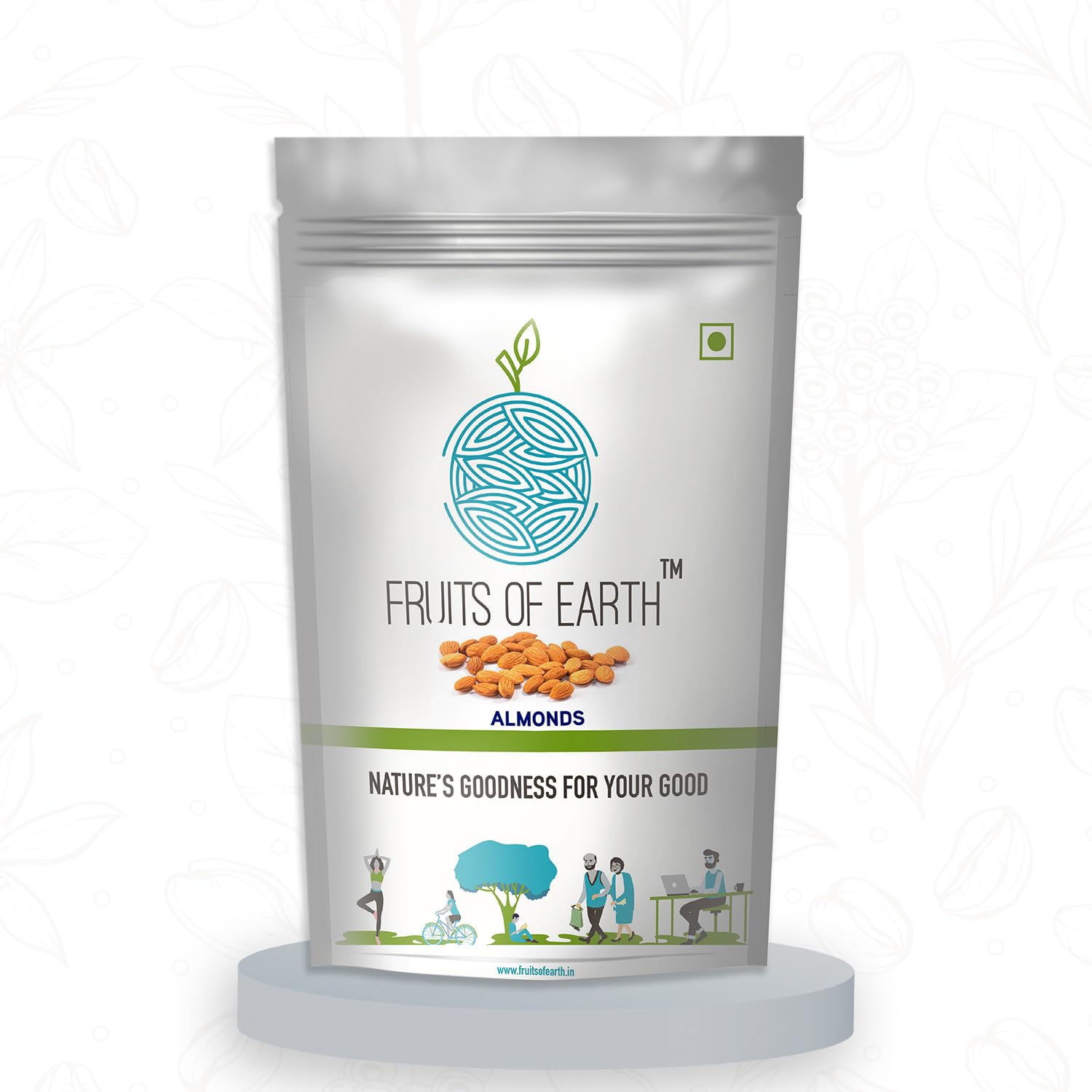 Fruits Of Earth Natural Premium California Almonds (Badam) Giri | Dry Fruits & Nuts| High in Fiber & Boost Immunity | Rich in Protein, Magnesium & Phosphorus| Delicious & Healthy Snack -250g (Pack of 1) (B08GNZ55DJ) Amazon Price History, Amazon Price Tracker