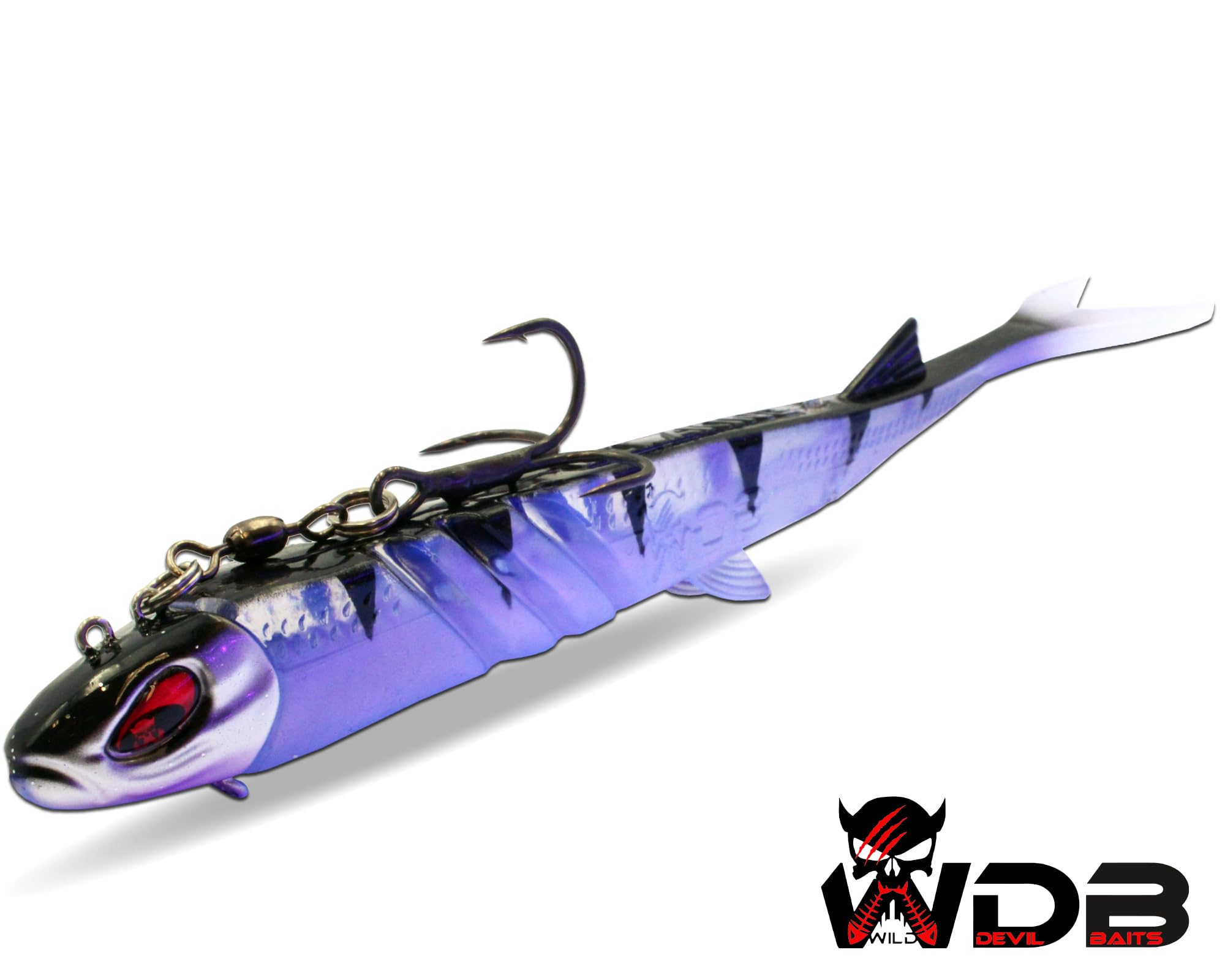 Wild Devil Baits Pela King Pelagic Kder Pelagisch Angeln Shad Kunstkder  Vertikal Kder V Tail Gummifisch (Baby Zander) : Amazon.de: Sport & Freizeit