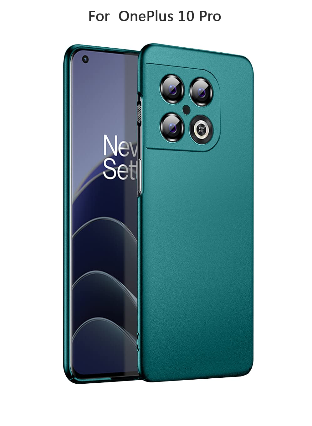 Bastmei per OnePlus 10 Pro Case 5G, estremamente leggero ultra-leggero super sottile protezione della fotocamera custodia rigida del PC per OnePlus 10 Pro 5G (Gravel Nero