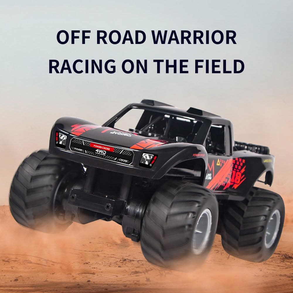 Ferngesteuertes Auto, Amphibien-RC-Truck, Monster-RC-Auto, Wasserdichtes Outdoor-Spielzeug Für Kinder, Geländewagen, Allradfahrzeuge, Geländewagen Mit 2 Wiederaufladbaren Batterien, Geschenke