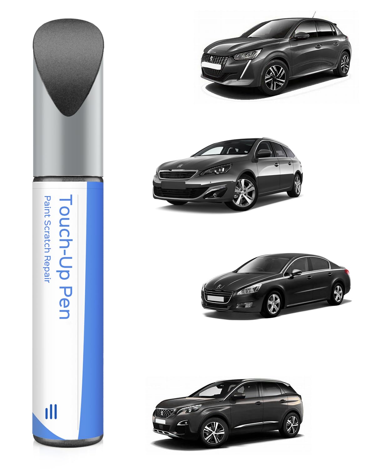 Pintura de retoque EVL Gris Platinium para Peugeot Exact Match - Reparación de arañazos y desconchones
