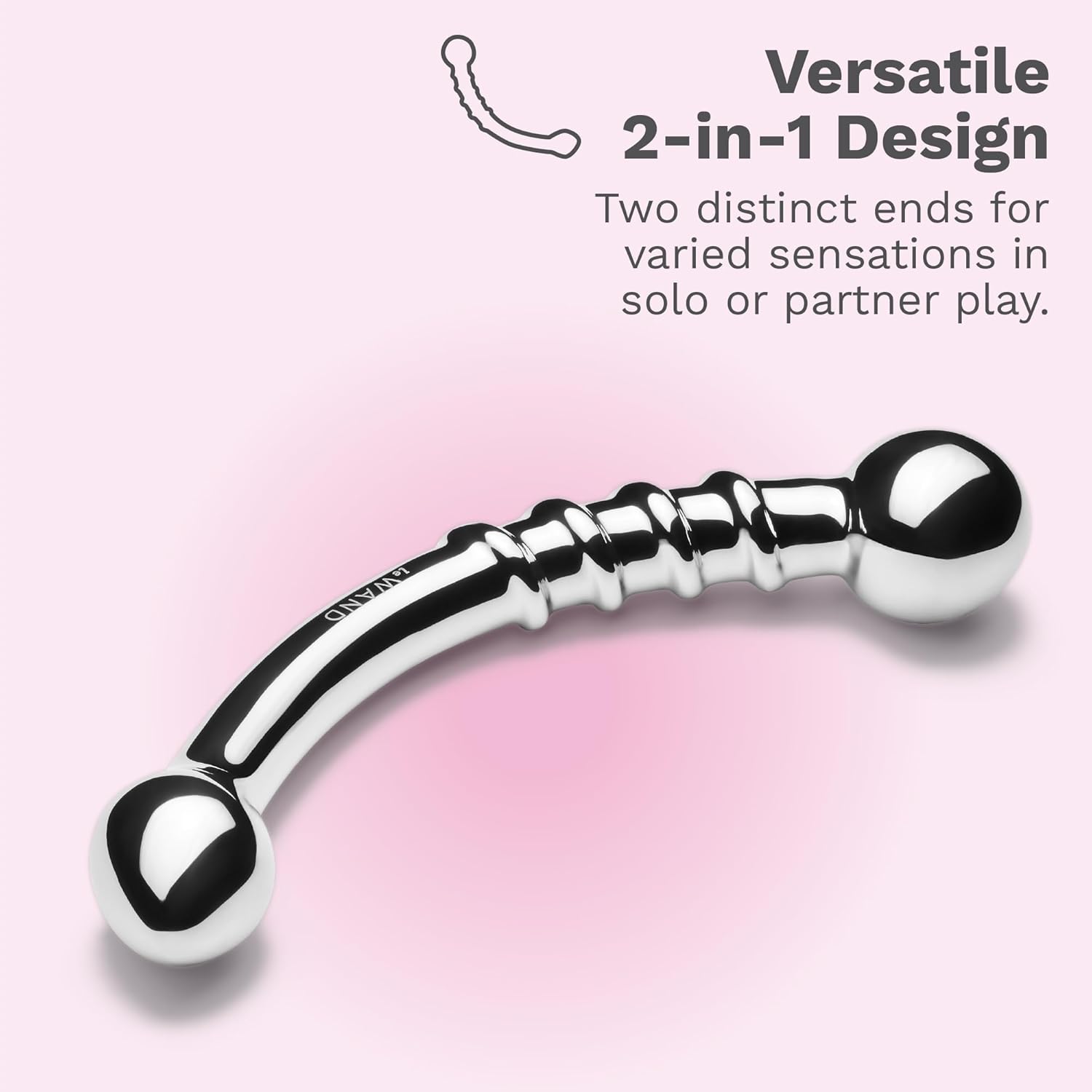 Le Wand Bow Stainless Steel G-Spot Massager - Adult Sex Toys, Sexual Pleasure Tools for Women