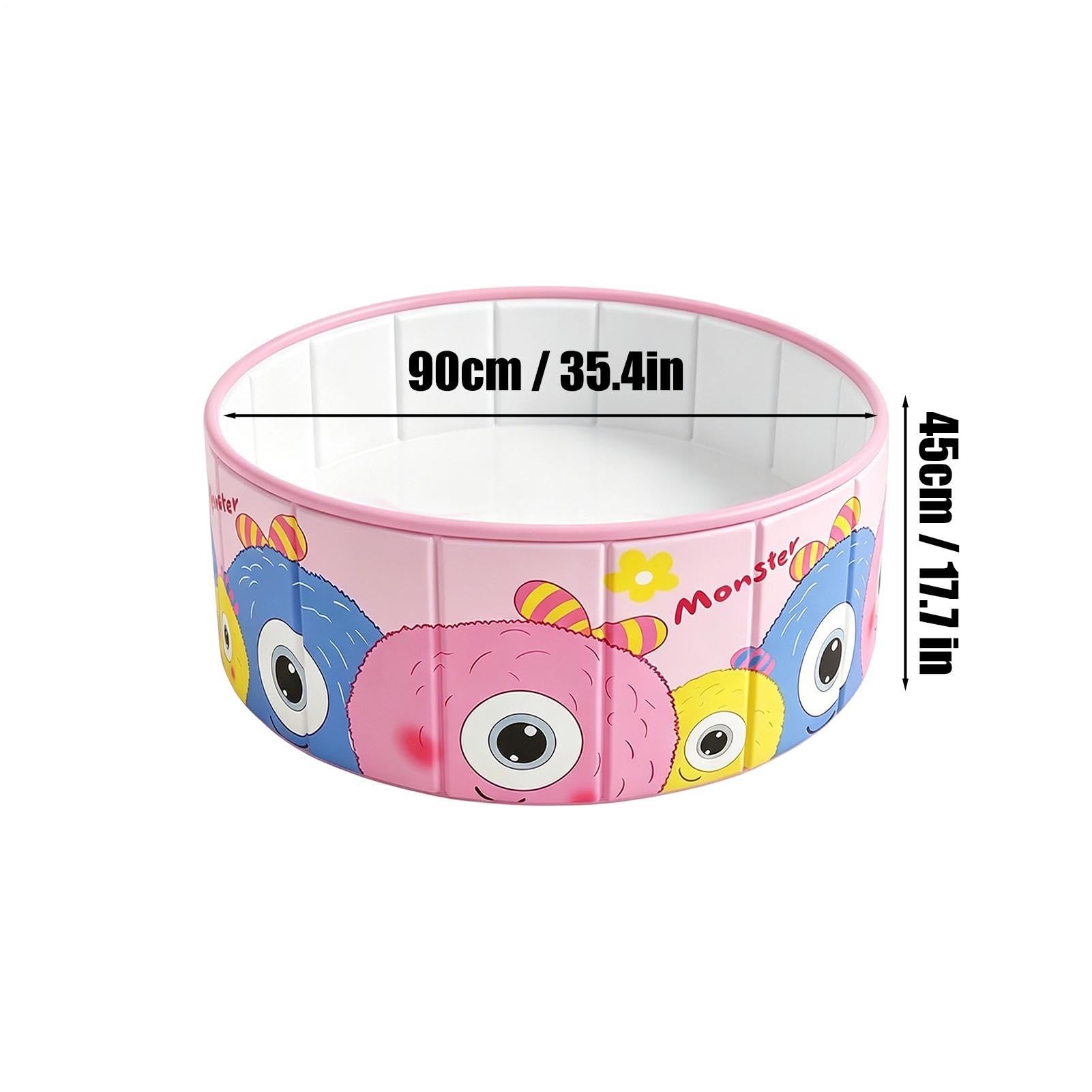 Piscina Plegable Tina de Baño Antideslizante No Inflable | Piscina Infantil para Niños para Patio Exterior Playa Verano Niños Niñas Perros