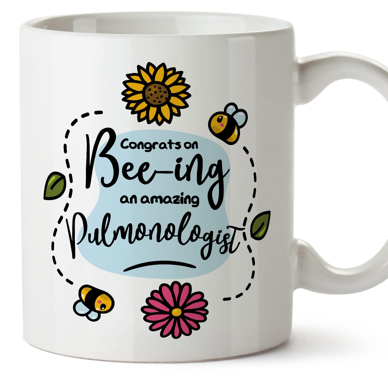 MUGFFINS Pulmonologist Mug - in English - Thanks for Beeing Amazing - Funny Gift for Colleagues - Ceramic 11oz Mug