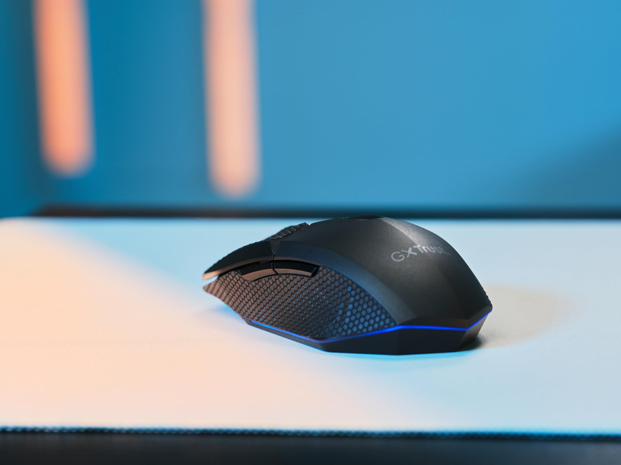 GXTrust 122 Felox+ Ratón Inalámbrico Gaming Bluetooth + 2.4GHz, Batería de 40h, 12K dpi, Iluminación LED Multicolor, 6 Botones, Ratón Gaming para Portátil, PC, Windows con USB-A Receptor, Negro — view 10